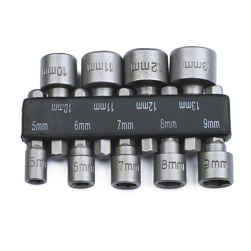 14PC/9PC Hex Shank Heavy Duty Socket Set for Metric & Imperial with Air Wrench & Magnetic-Free Nut Bolt Disassembly Tool