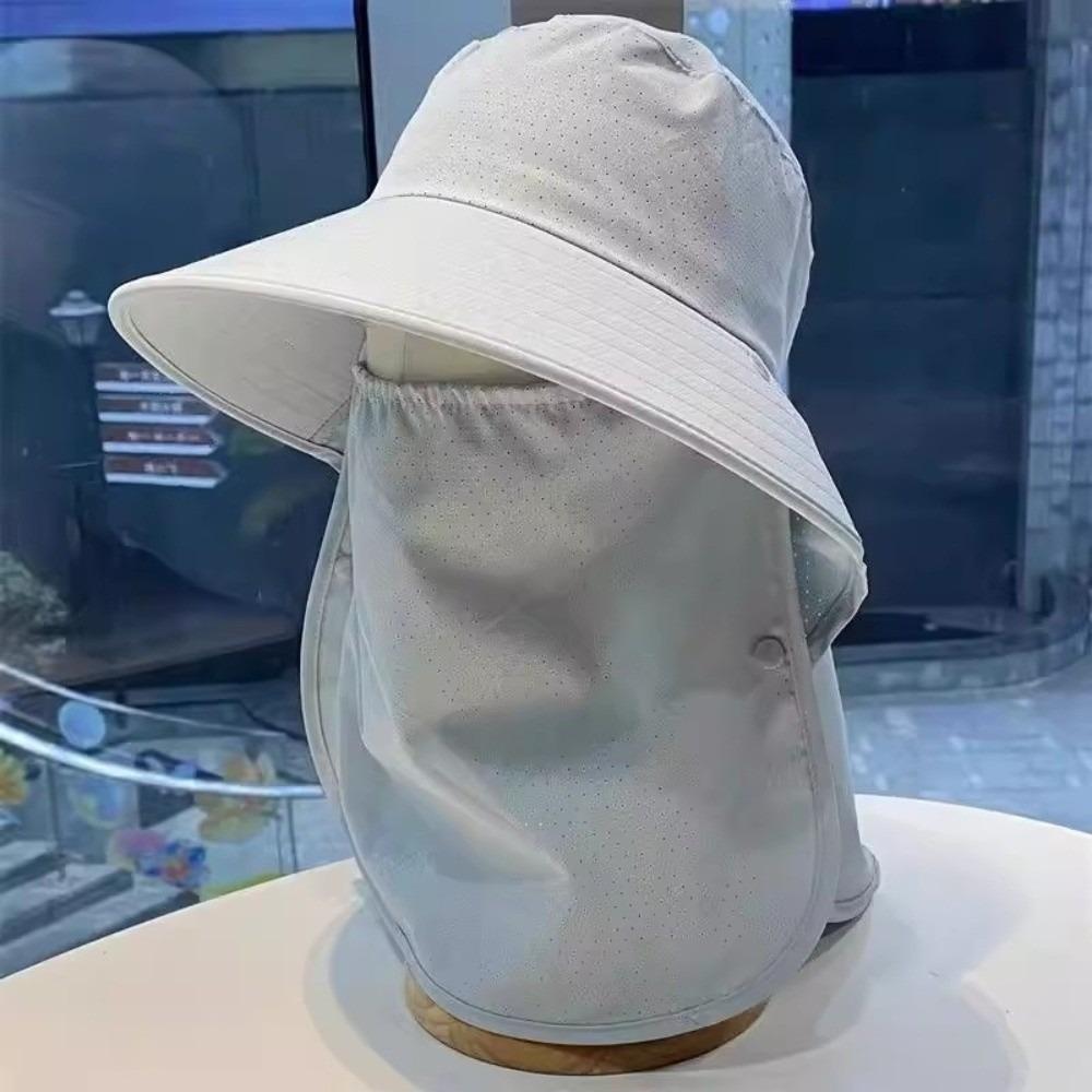 

Wide Brim Sun Hat Anti-UV Bucket Hat New Sunscreen Hat Women 6