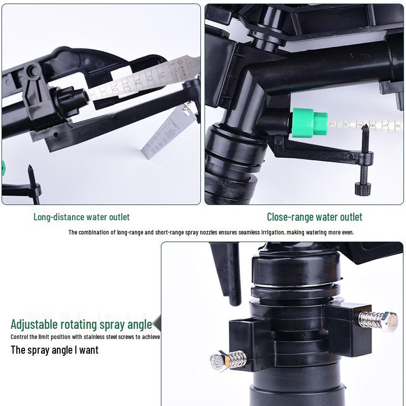 1" Verstellbarer Kunststoff-Rotationsregner für Landwirtschaftliche Bewässerung & Landschaftsbau