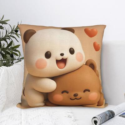 3D Print Kawaii Bubu & Dudu Pillow Cover Kawaii Pillow Case For Living Room Sofa Soft Pillowcases Gift