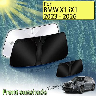 Front Sunshade For BMW iX1 X1 U11 2027 2026 2025 2024 2023 Accessorie Windshield Window Sun Protection UV Sunscreen Sticker Part