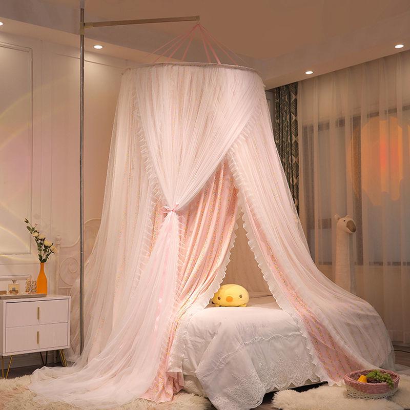 Princess Style Hanging Mosquito Net: Dustproof, Light-Blocking Dome Bed Canopy, Easy Installation