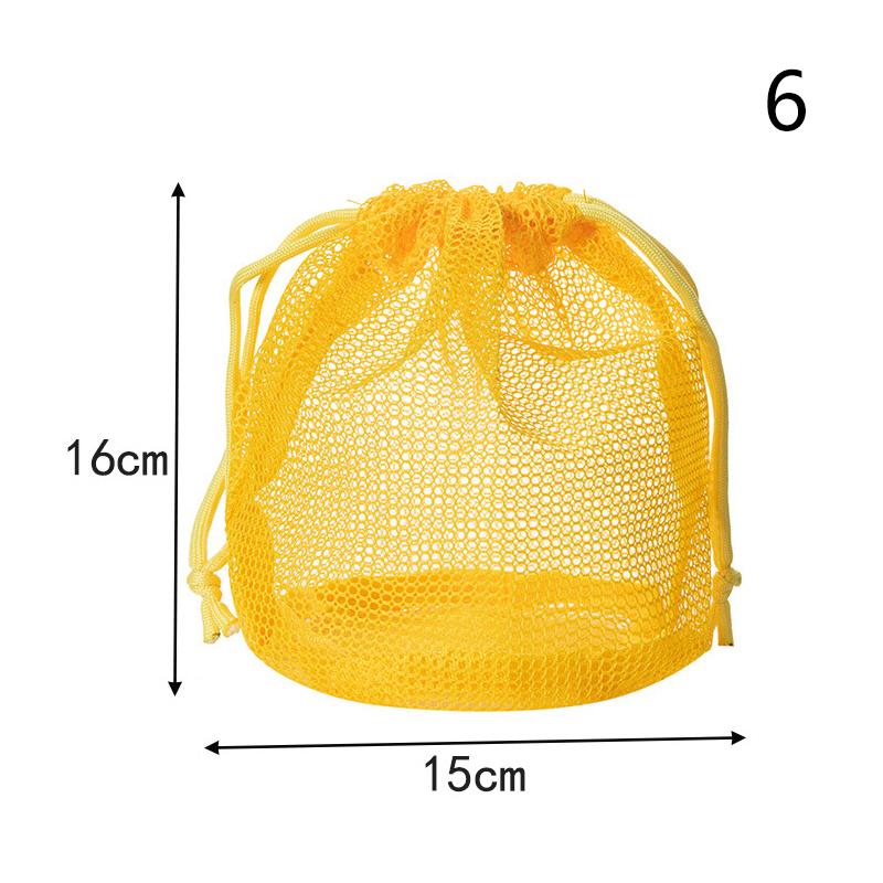 1pcs Nylon Mesh Drawstring Storage Pouch Bag Multi Purpose Travel & Outdoor Activity Pouch For Digital Products Makeup Bag