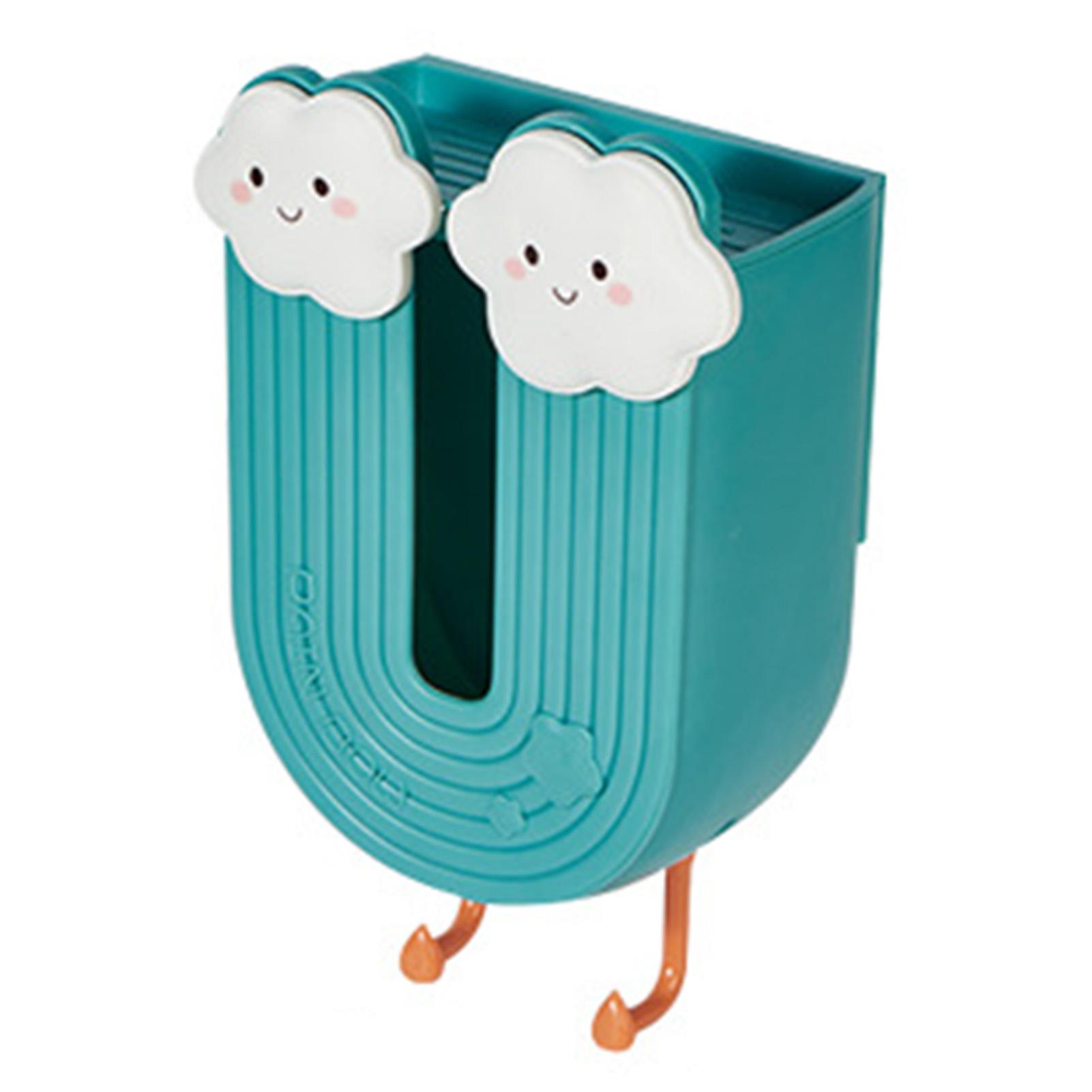 

Настенная декоративная многофункциональная мультяшная коробка для салфеток с крючком для кухни зелёный