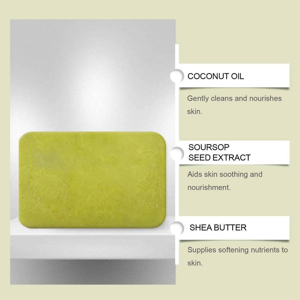 Soursop oil soap Gently cleanses and nourishes the body Care soap
