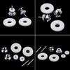 Strap Lock Buttons Set Strap Retainers for Guitars Bass Ukulele Metal Construction Silicone Straps Fastening System