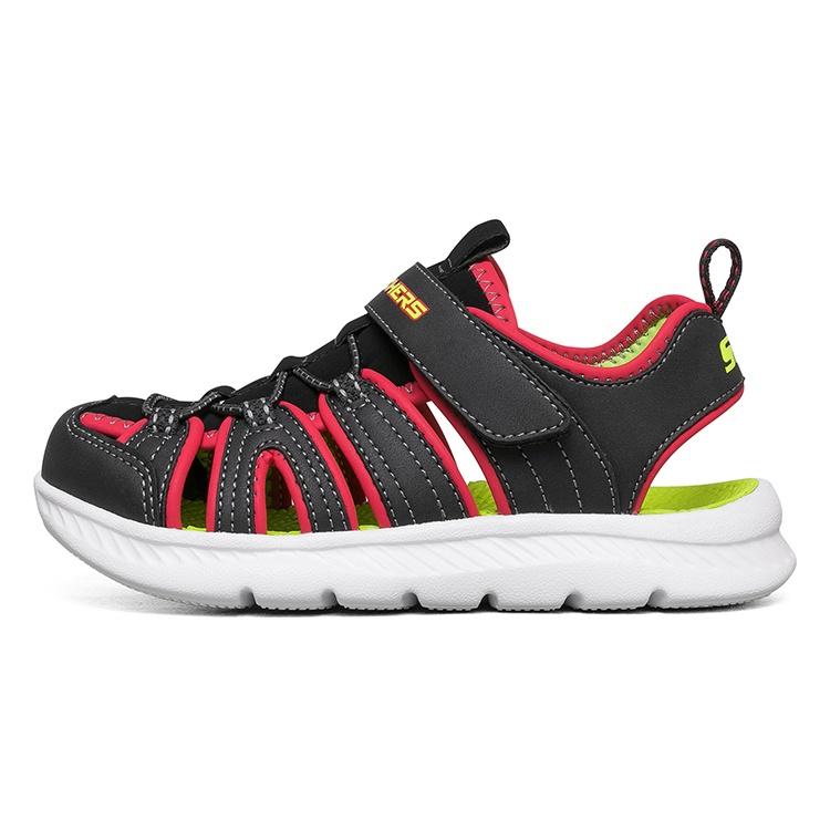(GS) Skechers C-Flex Sandal  Black Red Yellow  Kids  400041L-BKRD EU 32