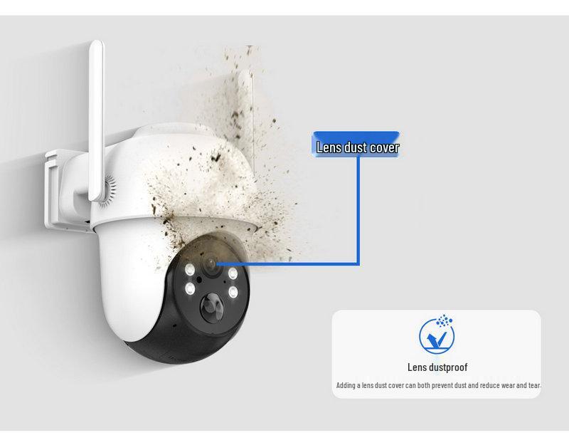 Solar-Powered PTZ WiFi Surveillance Camera with Low Power Consumption and Mobile Remote Access