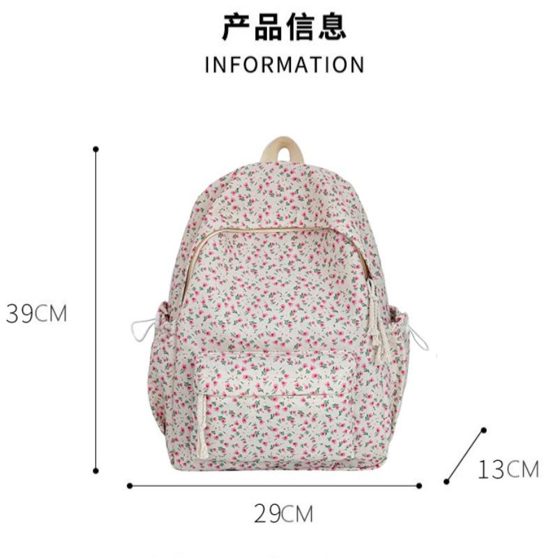 Harajuku Student Schoolbag Small Fresh Print Backpack Female High School College Student College Style Girl Backpack