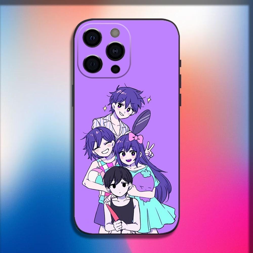 O-Omori Game Phone Case For iPhone 16,15,14,13,12,11,Pro,X,XS,Max,XR,Plus,Mini Soft Black Cover