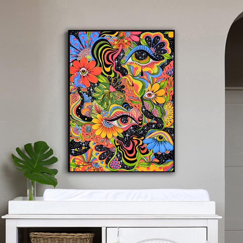 DIY pictura cu diamant Monstru Kit punct de cruce Arta mozaic Pictura cu diamant Cerc complet/Patrat Diamant Decor pentru casa