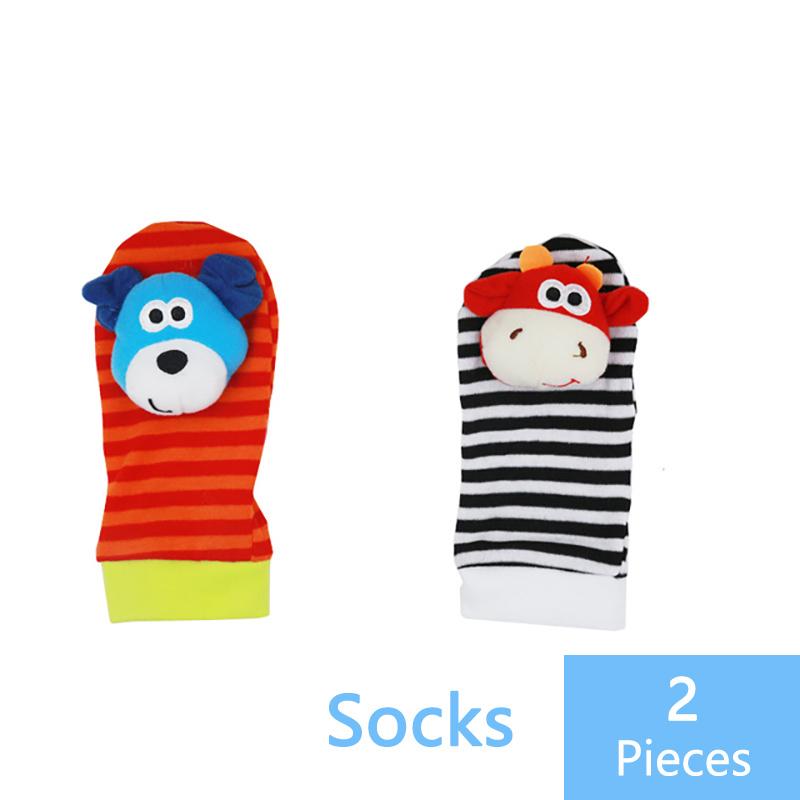 VIP Links Sozzy Baby Socks Wrist Rattle And Foot Socks 0~3 Months Cartoon Newborn Children Gift For Girl/Boy Kids Baby Socks