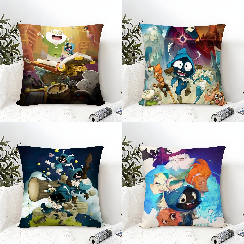 Hot Game D-DofusS Pillow Case Natural Linen Double-Sided Printing Sofa Home Decor Cushion Cover