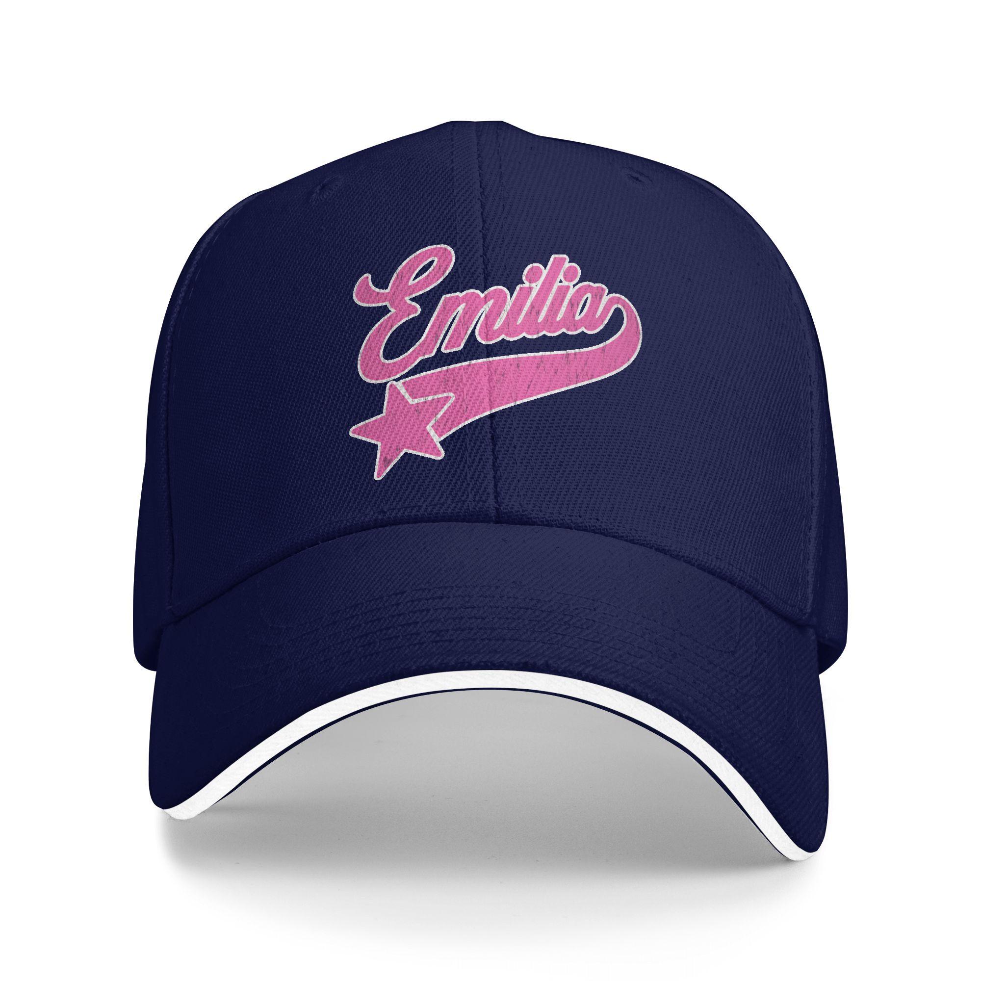 

E-Emilia M-Mernes Baseball Cap Famous Spanish Fitted Retro Hip Hop Hats Summer Women Men Outdoor Gym Snapback Cap as picture