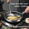 Stainless Steel Nonstick Frying Pan Suitable for Induction Cooktops, Compatible with All Stovetops, Easy To Clean, PFOA Free