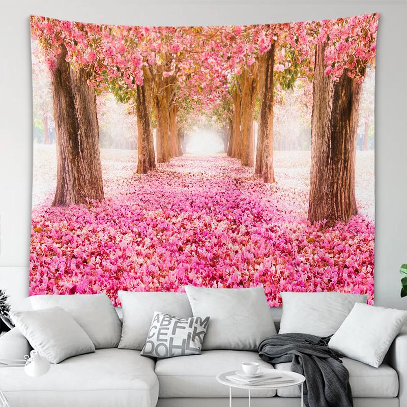 Tapiserie Decoratie pentru Casa Frumos Seria Flori de Cires Tapiserie Imprimata Decoratiuni Festival 230x180cm