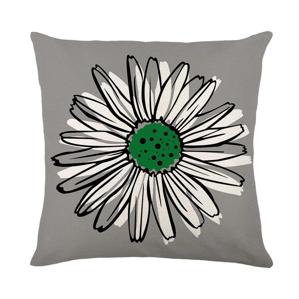 Elegant Waterproof Flower Printed Cushion Cover With Oilproof And Dustproof Features For Stylish Home Decor