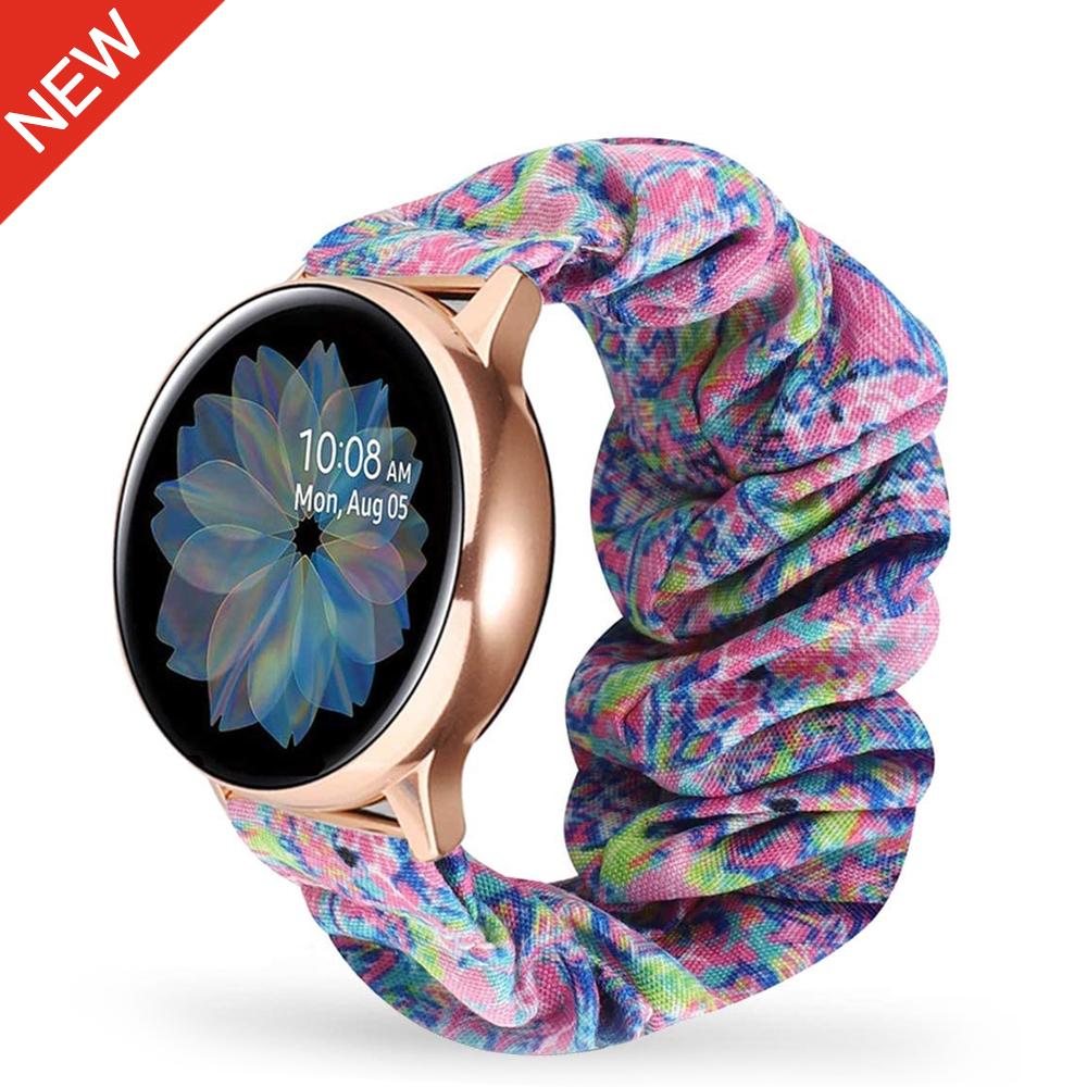 Correa de Bucle Elástico de Nailon de 20 mm 22 mm para Samsung Galaxy Watch 6 5 4 Classic/Active 2/Huawei Watch 3/GT3-2 Pro/Amazfit Bip/GTS