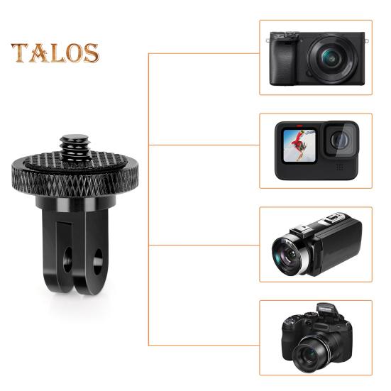 Action Camera Tripod Mount for Insta360 for GOPRO 1/4-inch Screw CNC Aluminum Alloy Mini Tripod Adapter Sports Camera Accessories