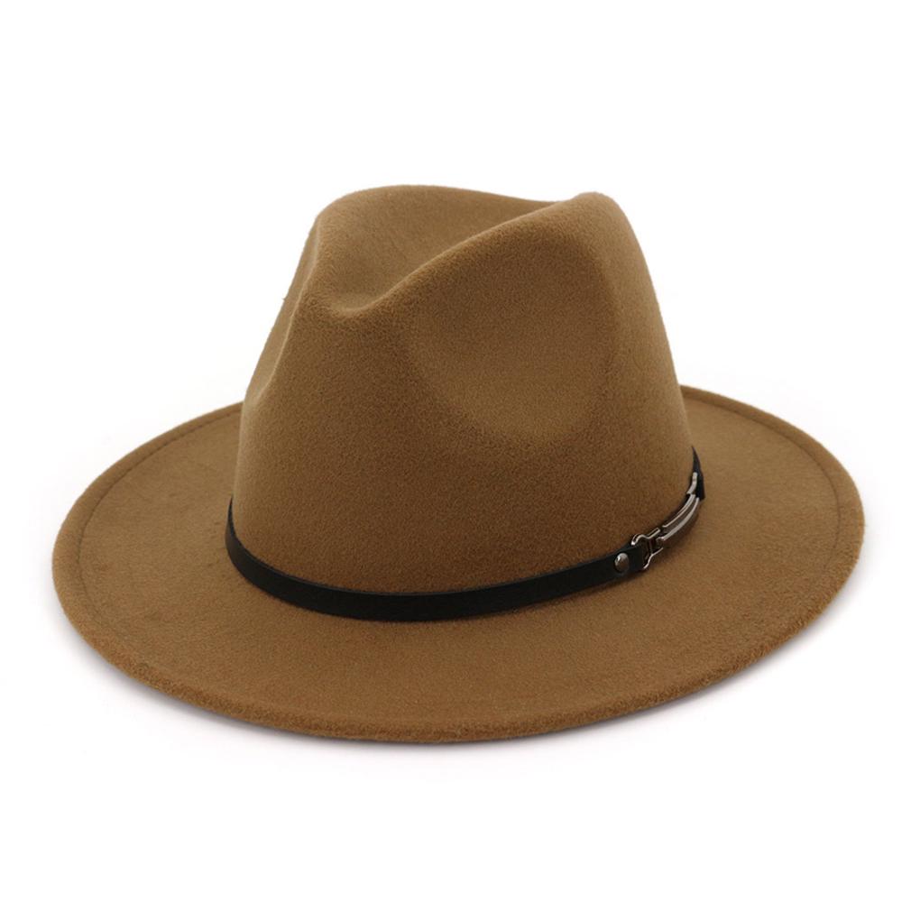 Color : Blue, Size : 56-58cm Hat Tages Zubeh/ör Wide Brim Fashion Herbst Winter Wide Brim Cotton Herren G/ürtel-Jazz-Hut Trilby Retro Hat Fedora-Hut Quaste Fashion Filzhut