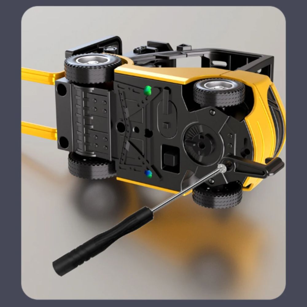 Full Proportion Zinc Zinc Alloy Forklift Variable Speed Rc Forklift Forklift With Pallet  Desktop Toy