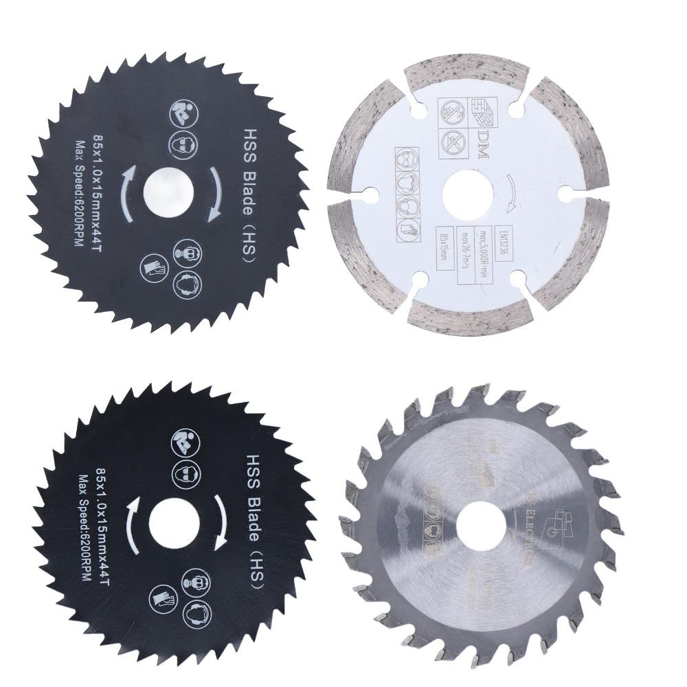 4pcs 3-3/8 Inch Diameter Mini Circular Saw Blade Circular Saw Blade Set For Tile Grout Concrete