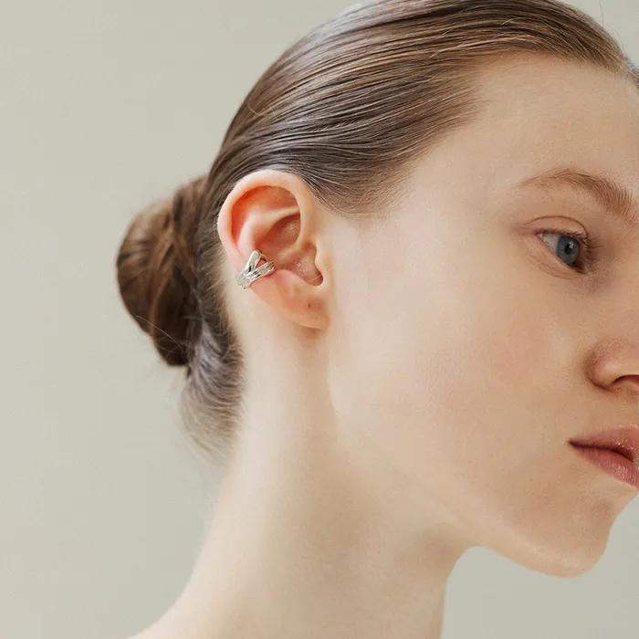 E.011/LAYERED EAR CUFF