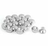 40Pcs Stainless Steel Knobs Single Hole Silver Round with Fitting Screws Pulling Handle for Furniture Door Cabinet