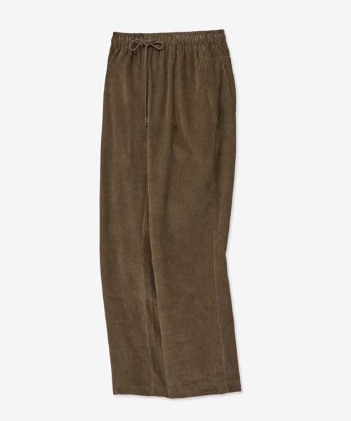 VTWO Daily Corduroy Wide Elastic Pants_Khaki