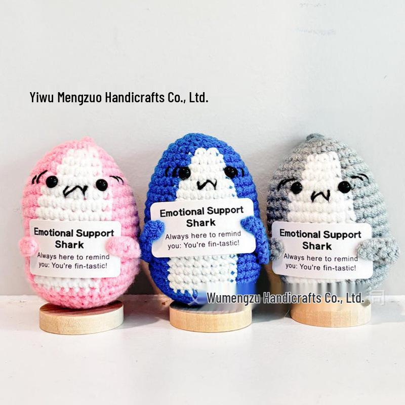 Handmade Crochet Cat Doll Ornament - Cute Knitted Wool Decoration