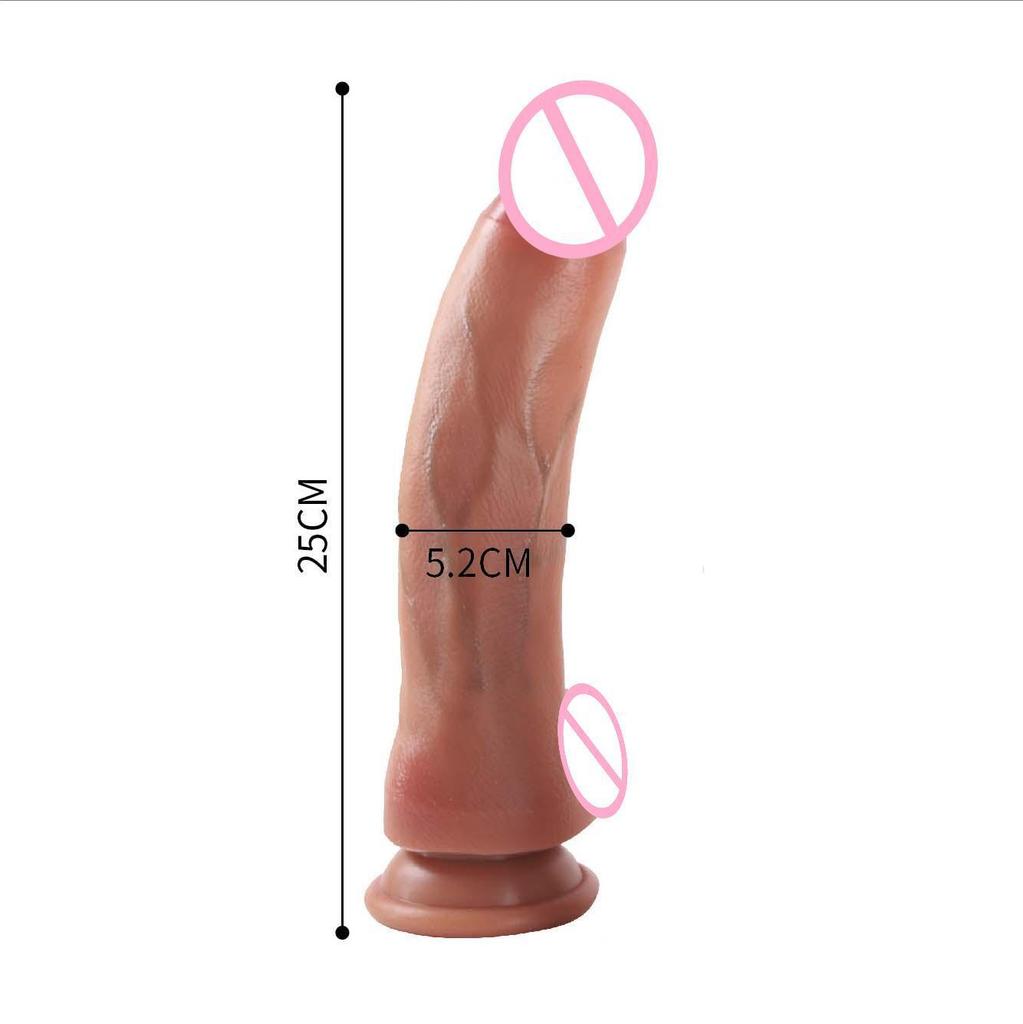 Large Realistic Dildo - Ultra-Soft Silicone Adult Toy for Women & Couples, G-Spot Stimulation, Discreet Packaging