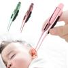 LED Ear Wax Removal Tweezers Anti-Skid Ear Pick Tool Kit with Brightness Light Ear Curette Safety Earwax Cleaning Tool