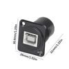 Female USB A to Female USB B Direct Adapters for Printer Scanners Connection USB 2.0 480Mbps Data Transfer Metal Texture