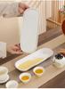Portable Ceramic Gaiwan Tea Set - Customizable Chinese Style for Outdoor Camping, Business Souvenir with Logo.