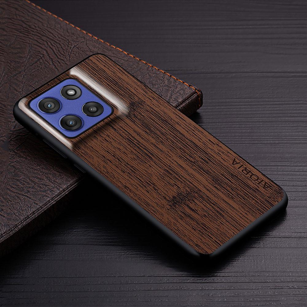 Case For Motorola Moto Edge 60 Pro Fusion Neo Coque Bamboo Wood Pattern Leather Funda Phone Cover for Moto Edge 60 Fusion Case
