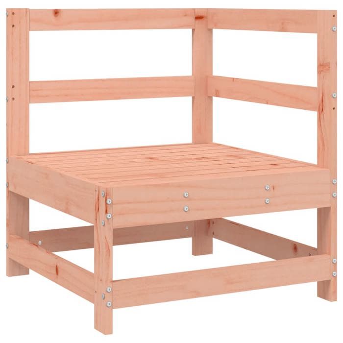 VidaXL Canapé d'Angle de Jardin, Siège avec Dossier, Meuble de Terrasse Patio Arrière-cour Balcon Extérieur, Marron Bois 825476
