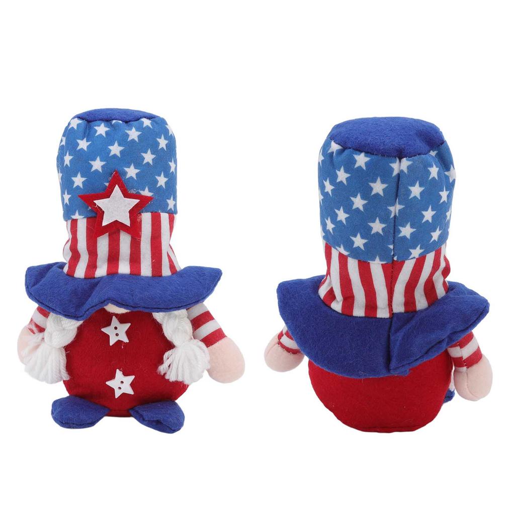 4th of July Patriotic Gnome Decorations Independence Day Party Ornaments Faceless Doll Holiday Gift Props Blue Star Hat