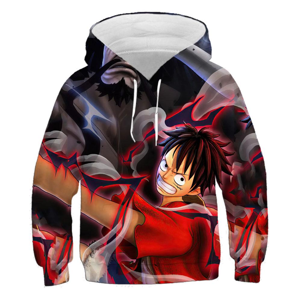 2025 Japanese Anime One Piece Hoodies New Fashion Casual Pullover 3d Printing Children's Sweatshirt Boys and Girls Street Pullover Cool Top