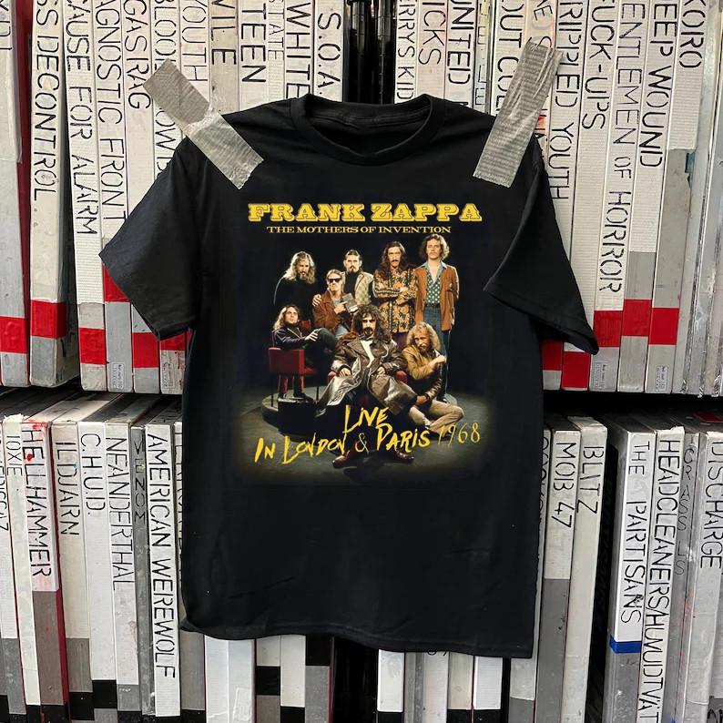 Frank Zappa and the Mothers of Invention BLACK T-shirt unisex XZ878 M