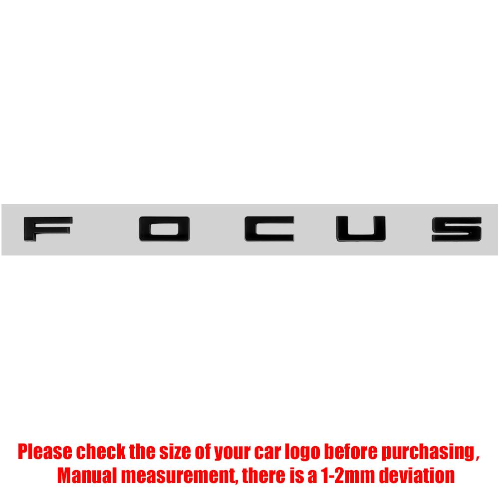

For Ford Focus Car Emblem 3D Metal Hybrid ST Line MK2 MK3 MK4 Logo Body Decals Sticker Rear Tail Trunk Boot Letter Badge Styling