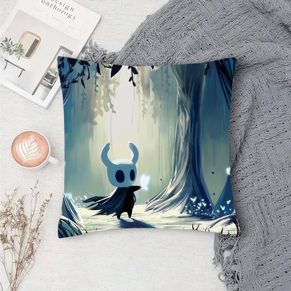 The HHollow KKnight Adventure Game Pillow Case Fashion Square Pillowcase Bedroom Sofa Room Ins Decoration Leisure