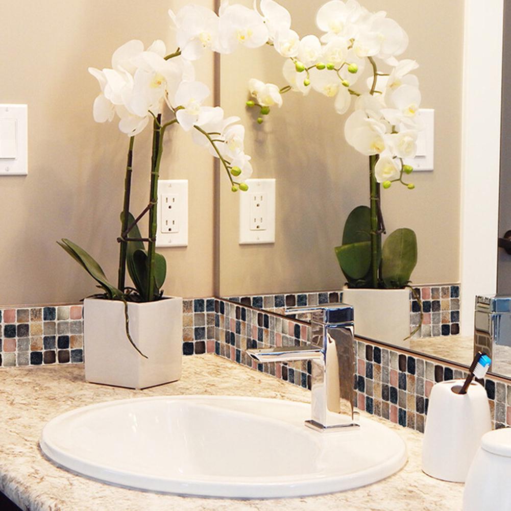 15 Uds pegatina impermeable DIY azulejo pared 3D cocina baño decoración