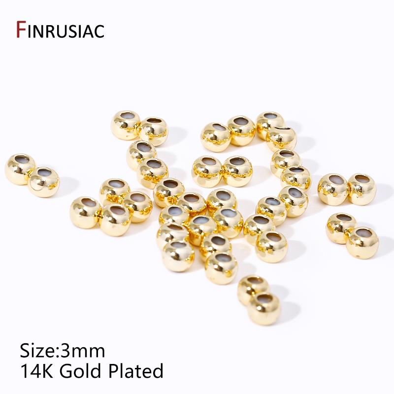 

14K Gold Plated Brass Double Row Positioning Beads Silicone Adjustment Stopper Spacer Beads For DIY Jewelry Making Findings 10 pieces