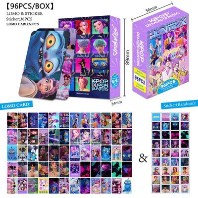 96Double Sided HD Color Printed Photo Cards Of Anime Characters, Anime Peripheral Collection Cards, Stickers And Greeting Cards