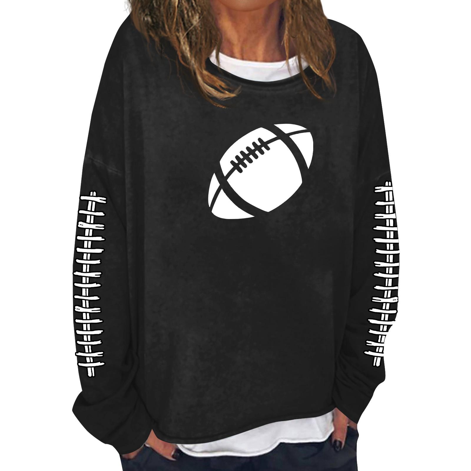 

Женская модная повседневная толстовка с длинным рукавом и круглым вырезом с принтом L чёрный