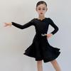 Abbigliamento da Allenamento Latino per Ragazze Vestito da Ballo da Sala Costume da Competizione Bambini Salsa Abbigliamento da Pratica Ballroom Colorato