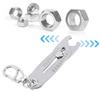 Portable Precise Thread Size Checker Keychain Precise Bolt Size Finders Keychain Thread Size Bolt Size Finders Keychain