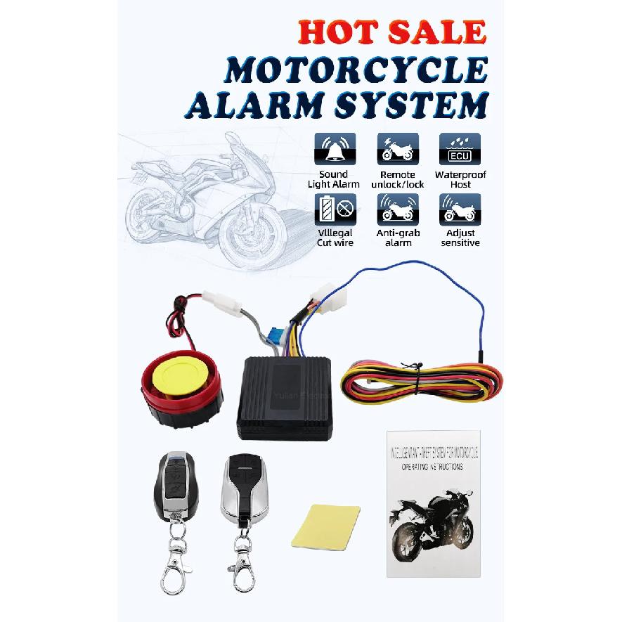 Engine Start Immobiliser Remote Control Motorcycle Bike One Way Security Alarm System