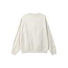 Men's Nike Lab Fleece Crew Solid Color Plush Stay Warm Sports Round Neck Pullover Light Bone White DA0318-072
