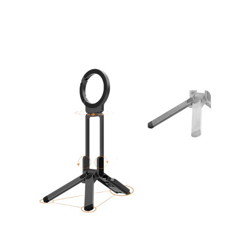 Magnetic Carabiner Phone Holder: Multi-functional Tripod for Outdoor Selfies and Live Streaming